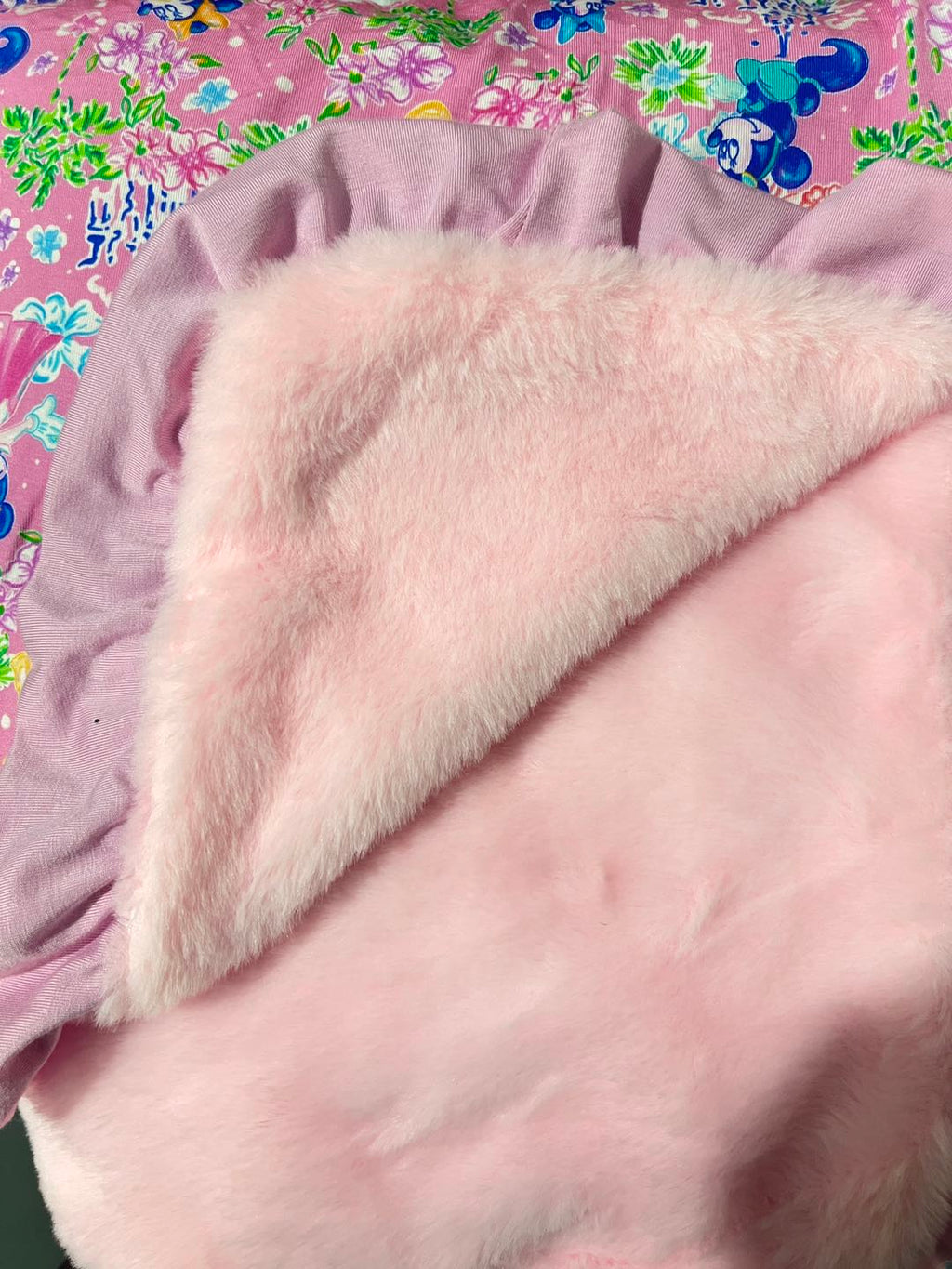 Pre-Order: Exclusive Princess Print Plush Blanket w/ Ruffles (50x60)