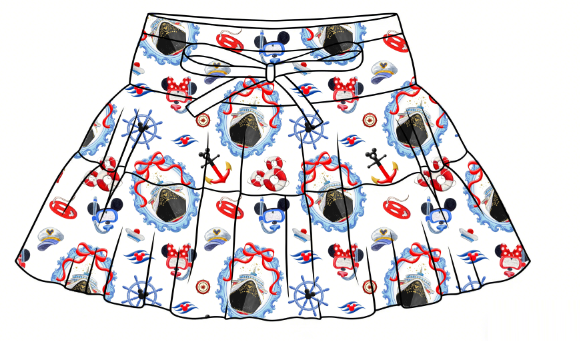 Pre-Order: Cruise Watercolor Skort